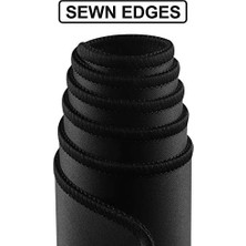 Bvifiox Büyük Oyun Mouse Pad 89,9 cm x 39,9 cm x 0,3 Cm, Premium Dokulu Kumaşlı Genişletilmiş Büyük Mouse Pad, Kaymaz Kauçuk Taban (SIYAH-9040)