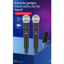 Kablosuz Şarkı Mikrofonu 6.35MM Amfi Hoparlör Için 600 Hz Ila 800 Khz Tak ve Çalıştır Kablosuz Mikrofon Dış Mekan Için WN06 (Ciftli-Wn-06)