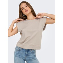 Only Onluma S/l O-Neck Ub Swt Kadın Gri Sweatshirt - 15351053