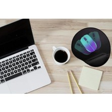 IMSP-009 Bilek Destekli Silikon Mousepad Large 220 mm 250 mm 3 mm Uzun Süreli Mouse Kullanımlarında Bileğinizde Oluşabilecek Rahatsızlıkları Engeller