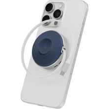 Energea Magduo Arc 2in1 80CM Dahili Kablolu 15W Telefon Saat Hızlı Şarj Standı - Mavi