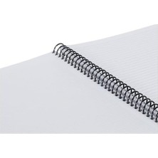 Pastel Serisi, A4, 6 Konulu (3 Kareli, 3 Çizgili) 180 Yaprak Pp Kapaklı Spiralli Defter, Sarı