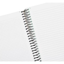 Primary Serisi, A4, 5 Konulu (4 Kareli, 1 Çizgili) 150 Yaprak Pp Kapaklı Spiralli Defter, Yeşil