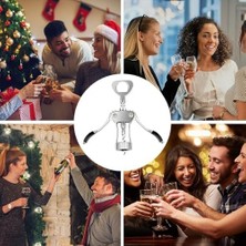 Şarap Şişesi Açacağı, Kanatlı Lüks Mantar Çekmece, Çinko Alaşımlı Dayanıklı Şarap Açacağı, Ev Mutfağı, Restoran ve Bar Için Profesyonel Şarap Anahtarı