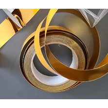 Dekoratif Pvc Bant Altın 3cm x 10 Metre, Dekorasyon Bandı, Mobilya, Kapı ve Duvar Süsü