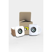 Uzaylı Tasarımlı Baskılı Kupa Bardak Seti, Eğlenceli Özel Hediye Mug
