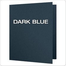 Çift Cepli Dosya, Mektup Boyutu, Kutu Başına 25 Adet 1 Paket Koyu Mavi