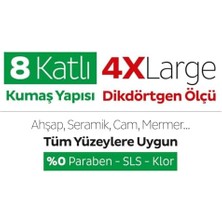 Beyaz Sabun Katkılı Mopa Uyumlu Yer Temizlik Havlusu&mendili 50 Yaprak