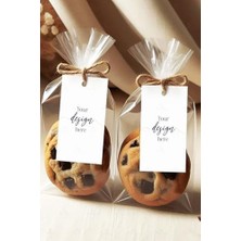 40LI Şeffaf Jelatin Çok Amaçlı Lokum Çerez Poşeti 8X21CM