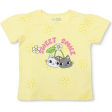 Hellobaby Hellobaby, Kız, Tshirt, Hayvan Baskılı, Bisiklet Yaka, Kısa Kol