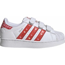 Adidas Beyaz Kız Çocuk Yürüyüş Ayakkabısı KK1295-SUPERSTAR LED Lıghts Cf C