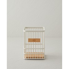 English Home Moira Metal Kaşıklık 11X11 cm Krem