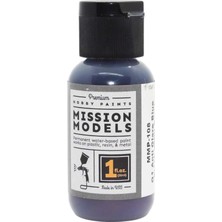 Models MMP-108 Q1 Parlama Önleyici Mavi Siyah Ikinci Dünya Savaşı Kaput Akrilik Boya 1 Oz (30ML)