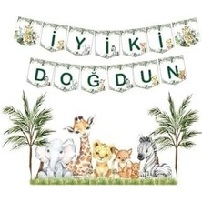 Hediye Sepeti Iyi Ki Doğdun Yazısı Doğum Günü Banner, Konsept Temalı Flama, Baby