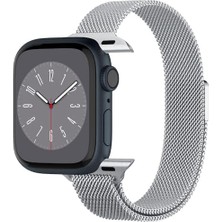 42MM Seri 11/10-41MM Seri 9/8/7-40MM Seri Se/3/se2/se/6/5/4 ile Uyumlu Kordon Kayış Band Lite Fit Silver - AMP06842