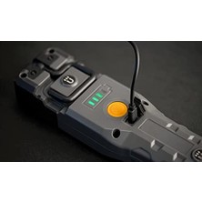 1000+200 Lümen IP54 Lisanslı Şarj Edilebilir LED Fener