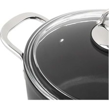 Titanium Siyah 26 cm Karnıyarık Tencere