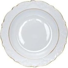 Hazan Altın Yaldız Çukur Tabak 22CM