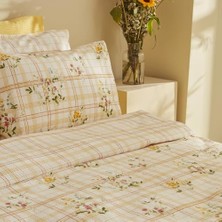 MINELLA%100 Pamuk Soft Çift Kişilik Nevresim Takımı Sarı
