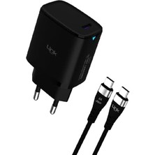 C316 45W Pd Gan3 Qc 4.0 Type-C To Type-C Kablolu Şarj Aleti Set