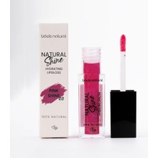 Bade Natural Nemlendirici Lipgloss Pink Shine 03 Dudak PARLATICISI%100 Doğal