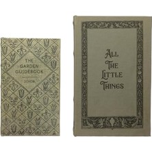 Co-Op Mdf ve Kanvas Kitap, 2'li Set All The Things Saklama Kutusu, Doğal, 2