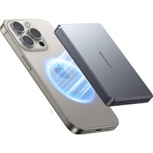 JR-PBM08 Pro 20W Manyetik Kablosuz Güç Bankası 10000MAH (Siyah)