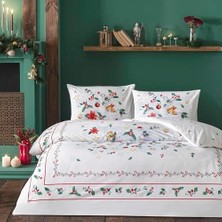 Charm Glowlu  Standart Pamuk Nevresim Takımı, Kırmızı, Çift Kişilik