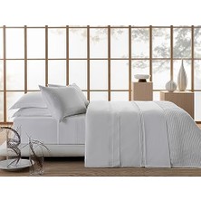 Modello Pamuk Nakışlı Size Nevresım Takımı 240X260 cm Beyaz