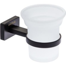 Hafele Melantha Diş Fırçalık Mat Siyah Paslanmaz