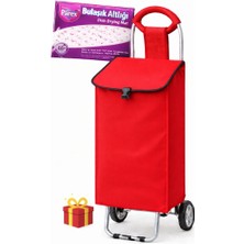 Atmaca Katlanabilir Pazar Arabası Tekerlekli Alışveriş  Arabası Dayanıklı