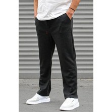 Alfanora Erkek Üç Iplik Basic Eşofman Boru Paça Ipli Pantolon - Antrasit