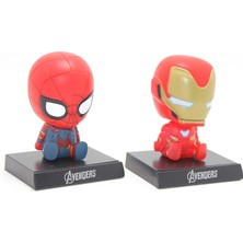 Livenda Ironman ve Spiderman Kafa Sallayan Figür ALK2858