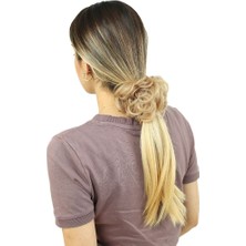 Elma Shop Saçlı Lastikli Topuz Toka / Balköpüğü