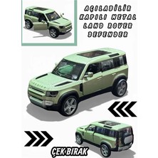 Yıldırım Oyuncak Metal Çek Bırak Koleksiyonluk Land Rover Defender 1:43 Suv Araba 10 cm Açılabilir Kapılar Die Cast