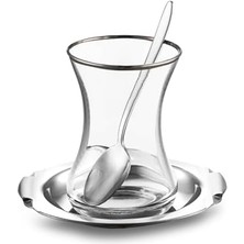 Mars 18 Parça Çelik Çay Seti