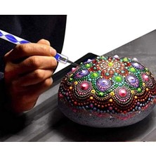 Fabric Dot Taş Görünümlü Ahşap 8 * 8 cm