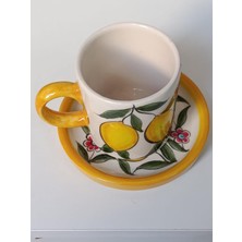 El Yapımı Kupa Bardak 100ML Seramik Hand Made El Yapimi