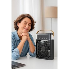 Soğuk Buharlı Masaüstü Sulu Vantilatör Mini Hava Soğutucu Fan Su Hazneli Taşınabilir Kişisel Klima Sessiz USB Ofis Ev Oda Kullanımına Uygun