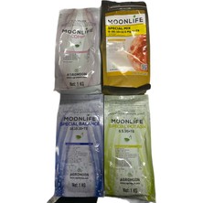 Agromoon Moonlife 4’lü Profesyonel Bitki Besleme Seti – Gelişim + Çiçek + Meyve + Mikro Besin (1 kg x 4)