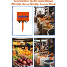 Manken İstanbul 10 Adet Yaz Sil Sapla Bakliyat Etiketliği Manav Etiketliği Kuruyemiş Etiketliği Pazarcı Etiketi