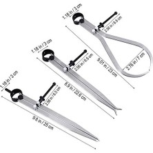 Big Horn 19053 8 Inç Kaliper Seti, 3 Parçalı Big Horn