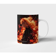 Kyojuro Rengoku Demon Slayer Anime Tasarım Kupa - Hediyelik Kupa - Baskılı Kupa