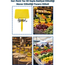 Manken İstanbul 10 Adet Orta Boy Yaz Sil Sapla Bakliyat Etiketliği Manav Etiketliği Pazarcı Etiketi