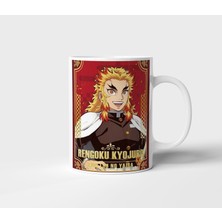 Kyojuro Rengoku Demon Slayer Anime Tasarım Kupa - Hediyelik Kupa - Baskılı Kupa