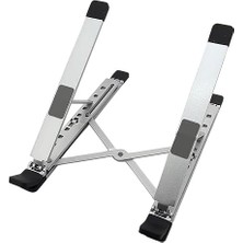 Kaliteli Tok Alüminyum Dizüstü Bilgisayar Notebook Standı Yüksekliği Ayarlanabilir 30CM Maksimum Yükseklik Stand Taşınabilir Yükseltici MacBook Uyumlu Tüm Dizüstü Bilgisayar 10-16 Inç N8