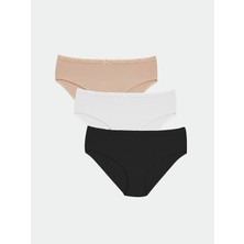 Lc Waikiki Yeni Sezon Dantel Detaylı Bikini Külot 3'lü Paket