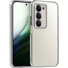 Redmi 15 4g Lensli Silikon - Gümüş