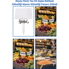 Manken İstanbul 40 Adet Küçük Boy Yaz Sil Sapla Bakliyat Etiketliği Manav Etiketliği Pazarcı Etiketi