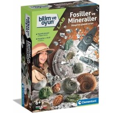 Bilim ve Oyun Fosiller ve Mineraller Kazı Seti